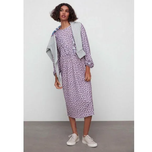 knee length dresses for ladies Zara Pink/Purple Mesh Sleeveless Midi Dress main image 0
